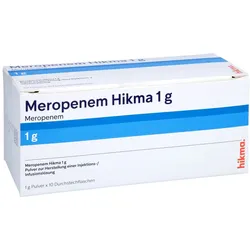 MEROPENEM Hikma 1 g Plv.z.Her.e.Inj.- od.Inf.-Lsg. 10 St