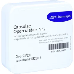 Capsulae Operculatae Kapseln Nr.2 0,37 100 St