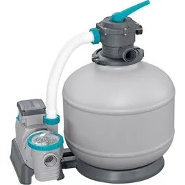 BESTWAY  Flowclear Sandfilteranlage mit Zeitschaltuhr 11.355 l/h 500 W (2025) grau/blau