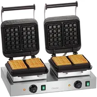 Bartscher Doppelwaffeleisen 2BW160-101 Schwarz