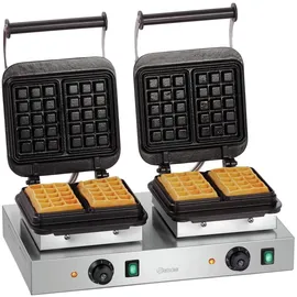 Bartscher Doppelwaffeleisen 2BW160-101 Schwarz