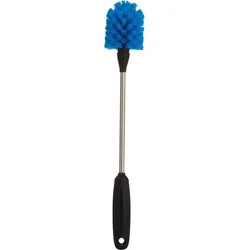 Reinigungsbürste HYDRO FLASK "BOTTLE BRUSH PACIFIC", schwarz (schwarz, blau), Edelstahl, Reinigungsbürsten, strapazierfähige Nylonborsten, rutschfester Griff
