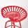 Homescapes Barhocker Traktorsitz 60–74 cm Rot