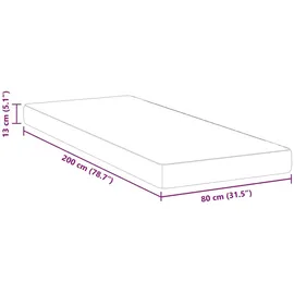 vidaXL Gelschaummatratze 80 x 200 cm H3