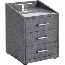 ed exciting design Nachtschrank Moon 47 x 46 x 61 cm Grau