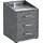ed exciting design Nachtschrank Moon 47 x 46 x 61 cm Grau