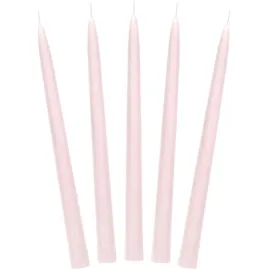Partydeco Spitzkerze 24 cm 10 St. altrosa matt