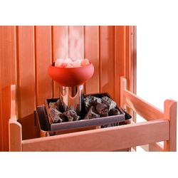 Karibu Sauna-Aufgussset Salzkristall Vital Sole, mit 1 kg Salzkristalle Einheitsgröße orange Saunaaufgussset Zubehör Sauna Bad Sanitär