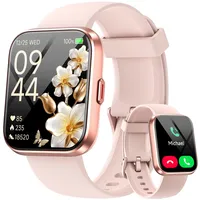 Fitpolo Smartwatch Damen mit Telefonfunktion/Alexa, 1.8" Smart Watch für iPhone Android Samaung, Fitness Tracker Schlafmonitor/IP68 Wasserdicht, Fitnessuhr Damen Sportuhr Schrittzähler, Whatsapp
