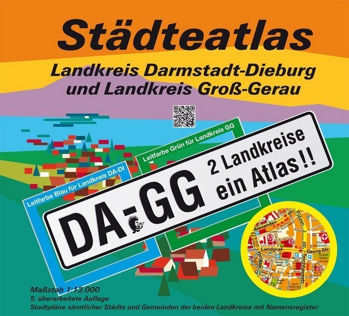 Städteatlas Landkreis Darmstadt-Dieburg Und Landkreis Groß-Gerau - Michael Messer  Kartoniert (TB)