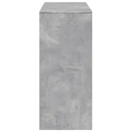 vidaXL Bartisch mit Regal 124 x 46 x 103,5 cm Grau