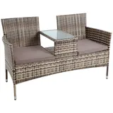 Estexo Gartenbank 2-Sitzer 0 x 0 x 0 cm Beige/Braun