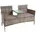 Gartenbank 2-Sitzer 0 x 0 x 0 cm Beige/Braun
