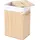 MCW Wäschekorb MCW-C21, Laundry Wäschebox Wäschesammler Wäschebehälter Wäschetonne, Bambus 61x43x32cm 70l naturfarben