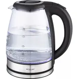 Michelino Wasserkocher Glas EDS Silber 1,8 Liter 1800 Watt