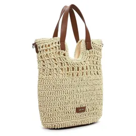 SURI FREY Marley Shopper Papierstroh Beige