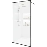 Home Deluxe Duschabtrennung BAKI Schwarzer Rahmen 90 x 200 cm