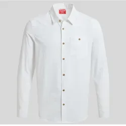 Craghoppers Herren NosiLife Nuoro II Langarmhemd - M - White