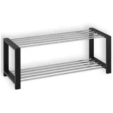 Idimex Schuhregal Schwarz, Holz, Kiefer, Mode, 80x32x30 cm, Garderobe, Schuhaufbewahrung, Schuhregale