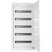 Doktorvolt Verteilerkasten Unterputz Sicherungskasten aus Metall 90 Module 5-reihig