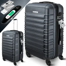 Kesser KESSER® Reisekoffer Hartschalen-Koffer Inkl. Kofferwaage + Gepäckanhänger Trolley Gepäck Rollkoffer Zahlenschloss 4 Rollen ABS-Hartschale Teleskopgriff