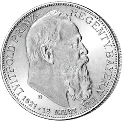 Luitpold von Bayern, 2 Mark 1911