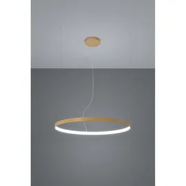 Sollux Lighting Pendelleuchte Wohnzimmerlampe Hängelampe Deckenleuchte Gold LED 30W 4000K D 55 cm