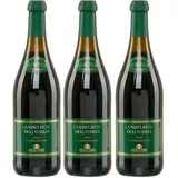 Lambrusco Gualtieri Rosso süß 3x 0,75l Dell Emilia | Roter Perlwein aus Italien