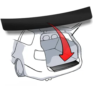 LACKSCHUTZSHOP Ladekantenschutz passend für Smart 4 Four/ForFour II (Typ W453 ab BJ 2014) - SCHWARZ
