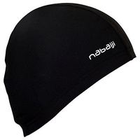 ajim [309] Nabaiji Mesh Swim Cap für Recreational Schwimmen (schwarz, Erwachsene)