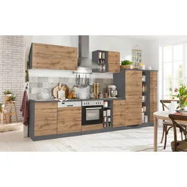 kochstation Küchenzeile KS-Colmar 360 cm grau