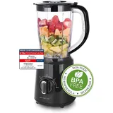 Emerio BL-124816.1 Standmixer Schwarz 500W mit Edelstahl-Messer Smoothie Maker