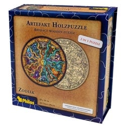 Philos 9026 - Artefakt Holzpuzzle 2in1 Zodiak, 161 Teile