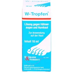W-TROPFEN Lösung gegen Hühneraugen+Hornhaut 10 ml
