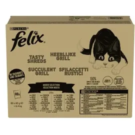 FELIX Tasty Shreds Geschmischte Vielfalt 80x80g