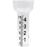 Generisch Regenmesser Glas 35 mm/m2 Niederschlagsmesser Garten mit Halterung Regenmesser Ersatzglas Frostsicher für Garten Regen Messbecher für Außen Regenmenge Messen Regenwassermesser (White2)