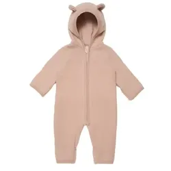 HUTTEliHUT Babysuit ALLIE Wool Fleece Dusty Rose, 104/110
