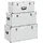 vidaXL Werkzeugbox 3 Stk. silber Aluminium