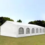 TOOLPORT Partyzelt 5 x 12 m inkl. Seitenteile weiß