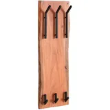 Wohnling Wandgarderobe WL6.360 akazie Holz 6 Haken 35,0 x 100,0 cm