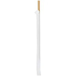 MONOUSO - Trinkhalme Starr Natürlich Einzeln Gehüllt Ø8mm 24cm (3.000 Stück)