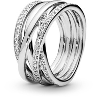 Pandora Damen-Ring 925 Silber Zirkonia weiß Gr. 58 (18.5)