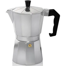 Krüger Espressokocher 9 Tassen Silber