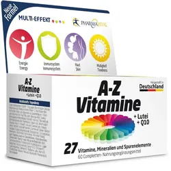 PHARMAVITAL A-Z Vitamine+Lutein+Q10  60 St Tabletten