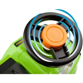MOLTO 3-in-1 Rutscherauto Baby grün mit Schiebestange, Lauflernhilfe mit Sound
