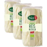 BIOASIA Bio Reisnudeln, asiatische Nudeln aus 100% biologischem Reismehl, glutenfrei und vegan, 1 x 200 g (Packung mit 3)
