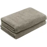 ZOLLNER Handtuchset 70 x 140 cm grau 2 St.