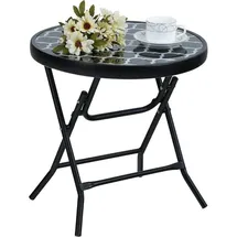 luxuskollektion Beistelltisch Ø 46 x 48 cm Schwarz