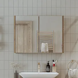 roomartstore.de Atria 85 Hochschrank 35 x 85 cm Weiß Holz