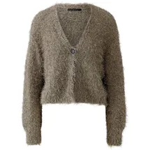 Oui Damen Strickjacke lässig geschnitten Uni - 40
